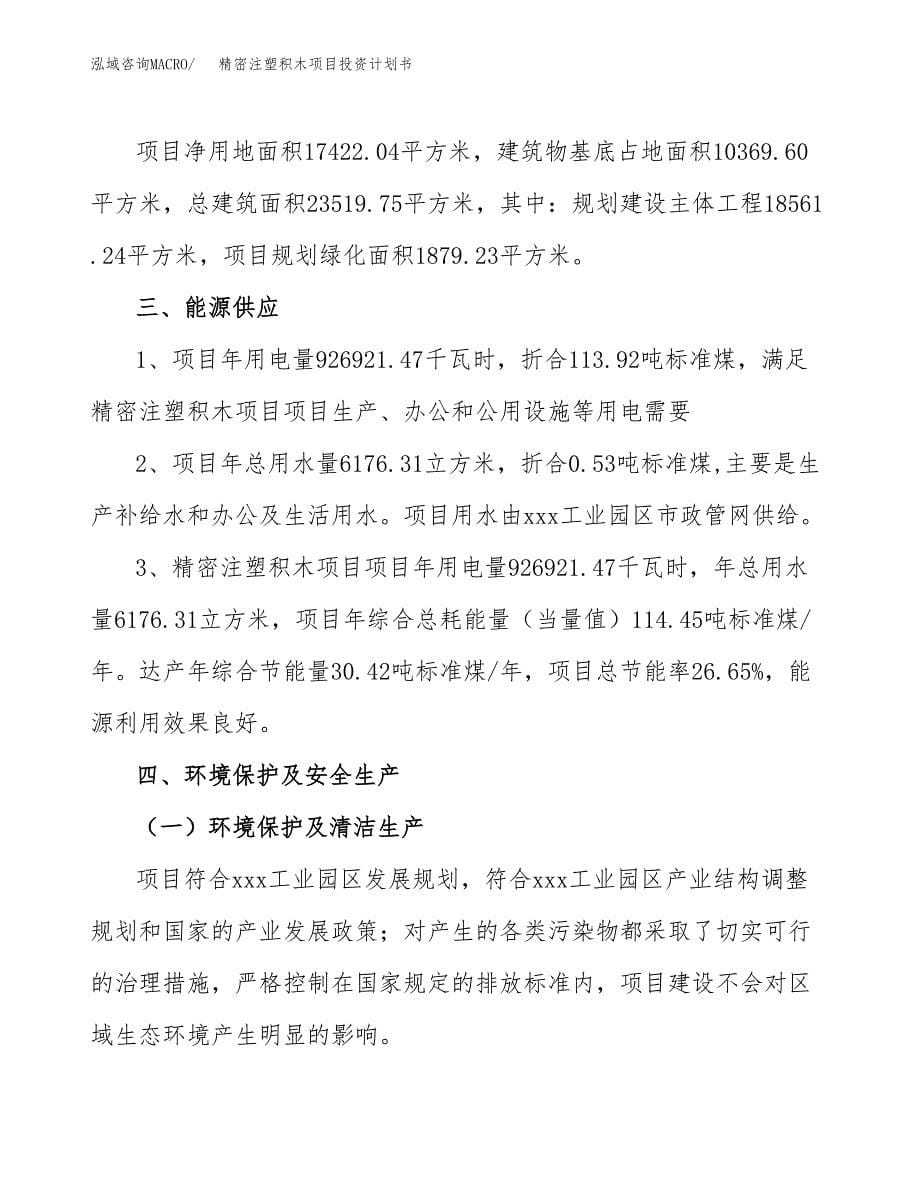 精密注塑积木项目投资计划书(招商引资) (1).docx_第5页