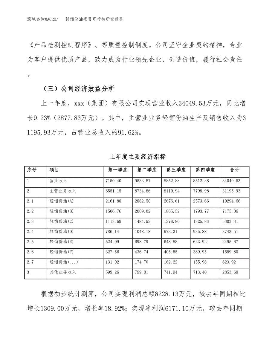 轻馏份油项目可行性研究报告标准模板.docx_第5页