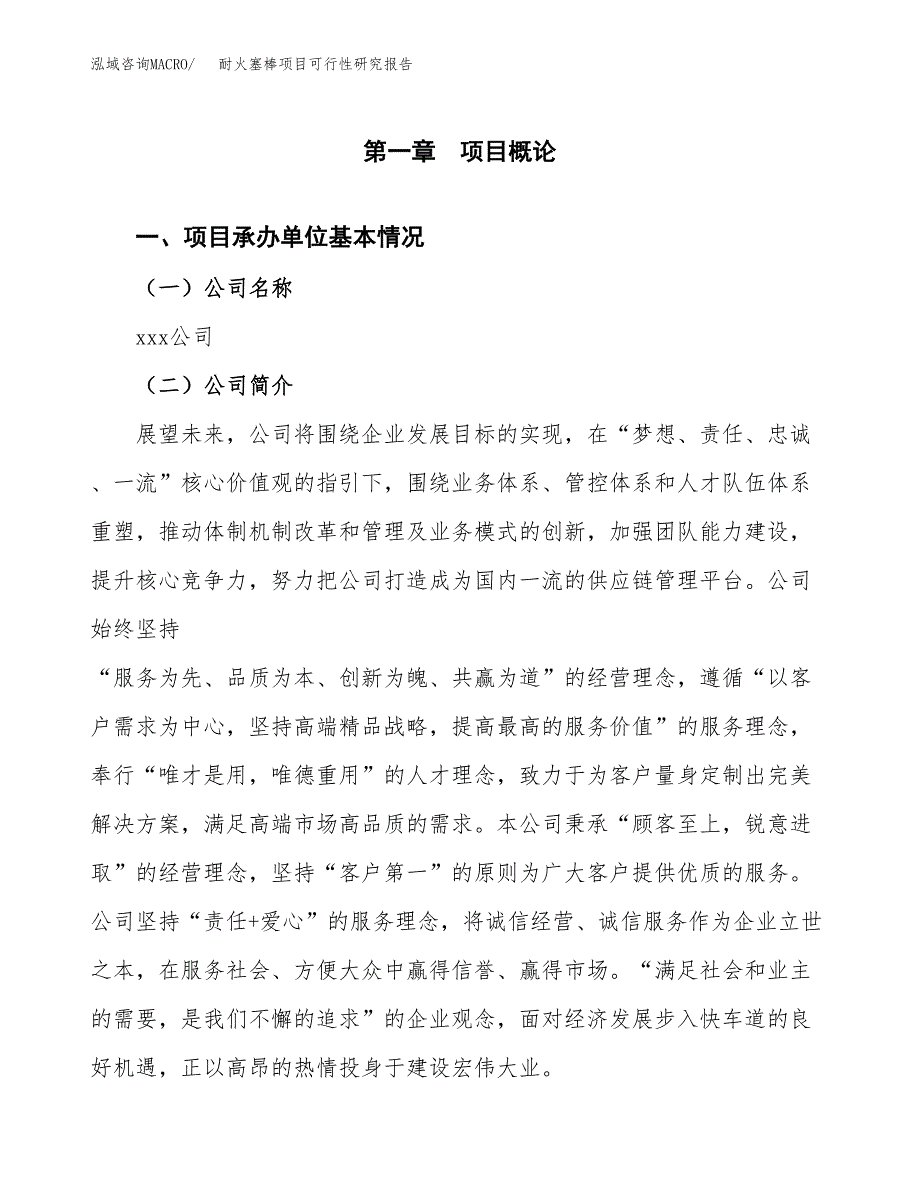 耐火塞棒项目可行性研究报告标准模板.docx_第4页