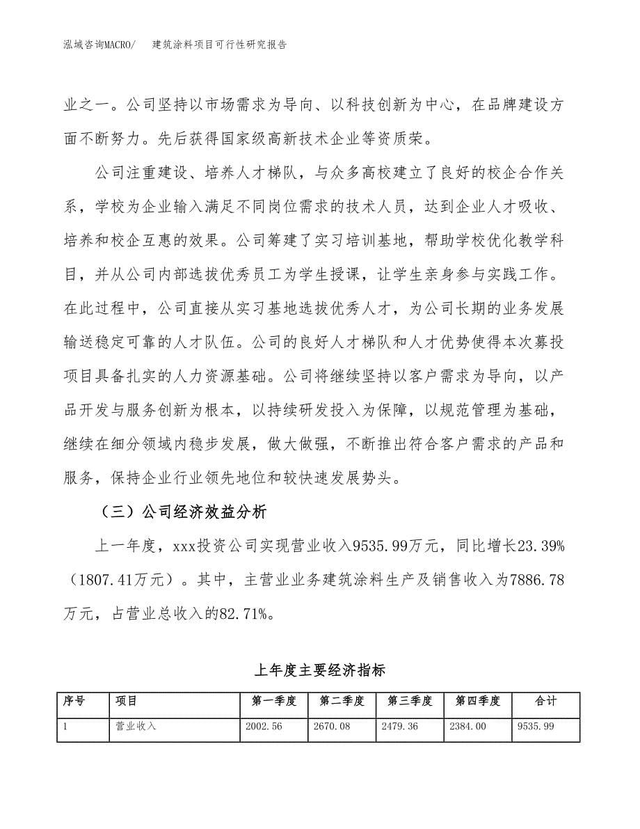 建筑涂料项目可行性研究报告标准模板.docx_第5页