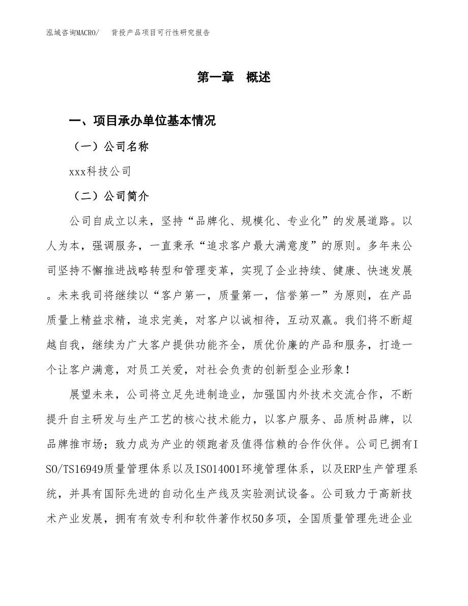 背投产品项目可行性研究报告标准模板.docx_第4页