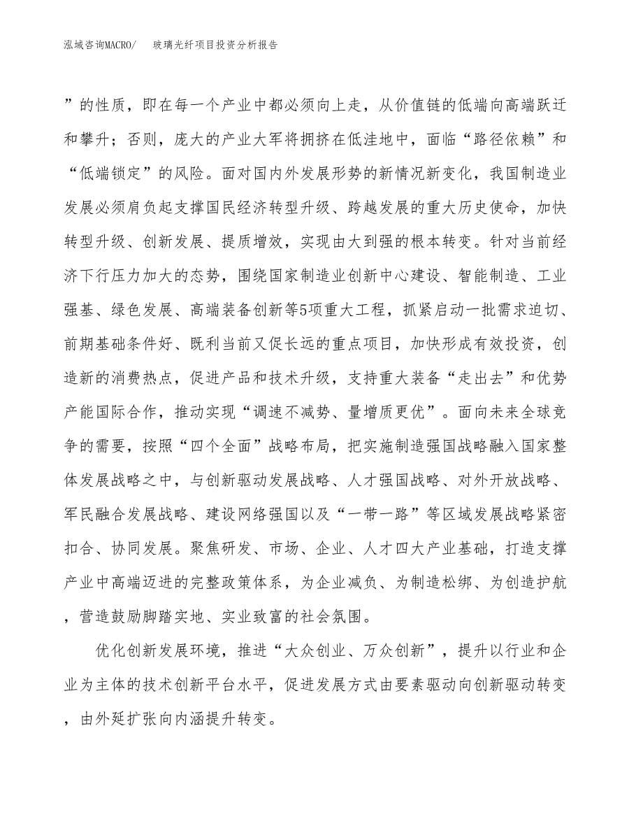 玻璃光纤项目投资分析报告（投融资报告）.docx_第5页