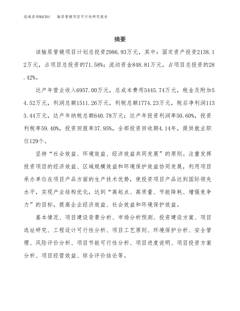 输尿管镜项目可行性研究报告标准模板.docx_第2页