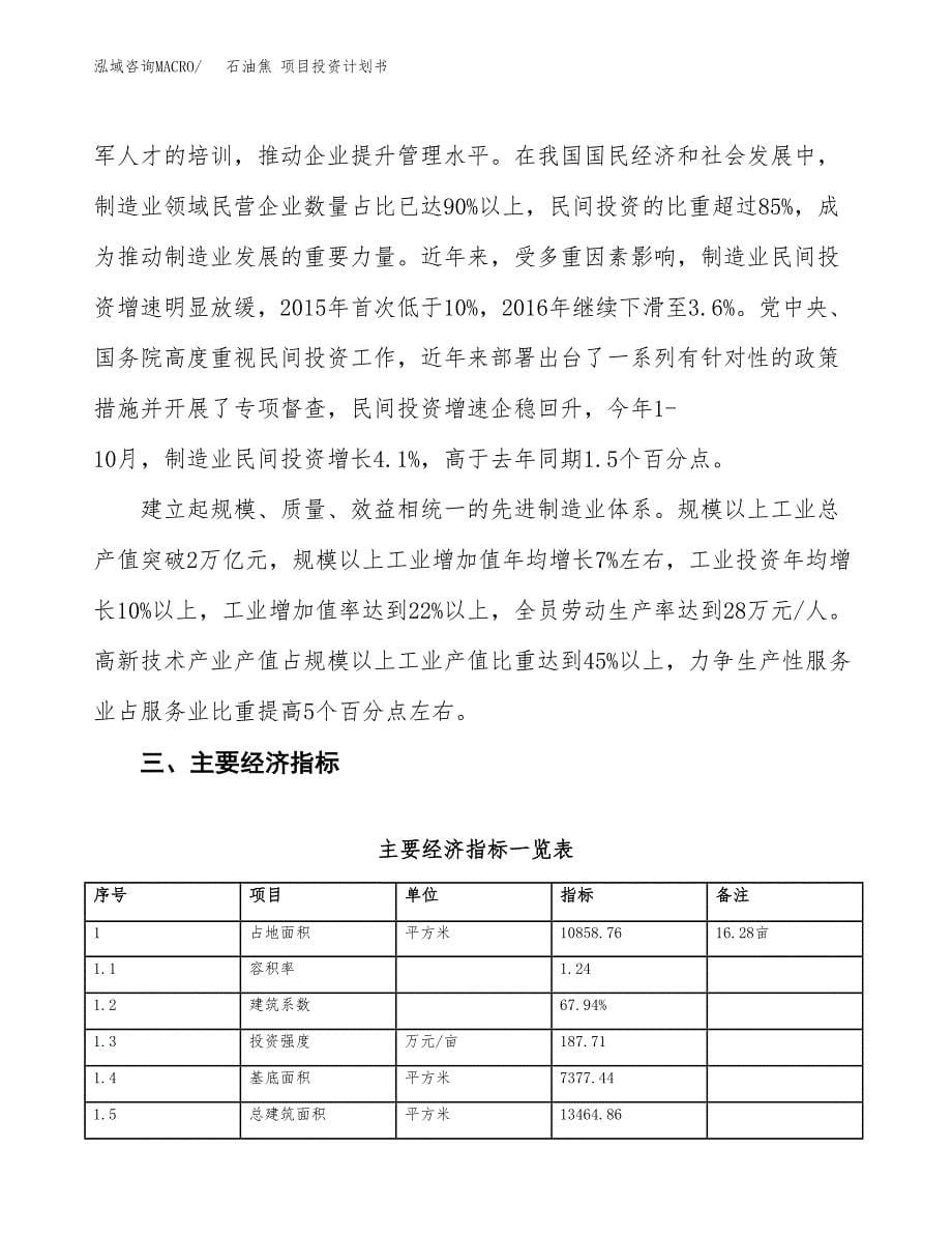 石油焦 项目投资计划书(融资报告).docx_第5页