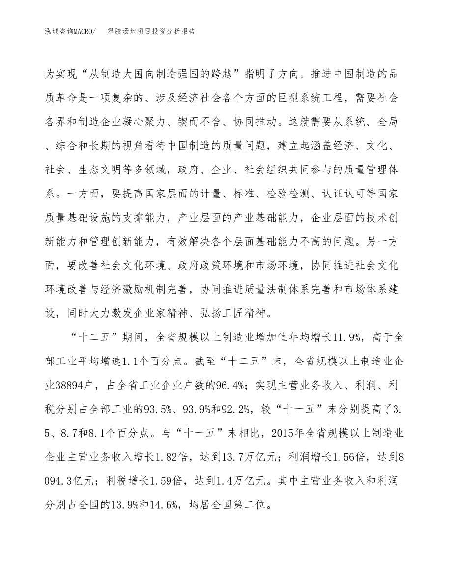 塑胶场地项目投资分析报告（投融资报告）.docx_第5页