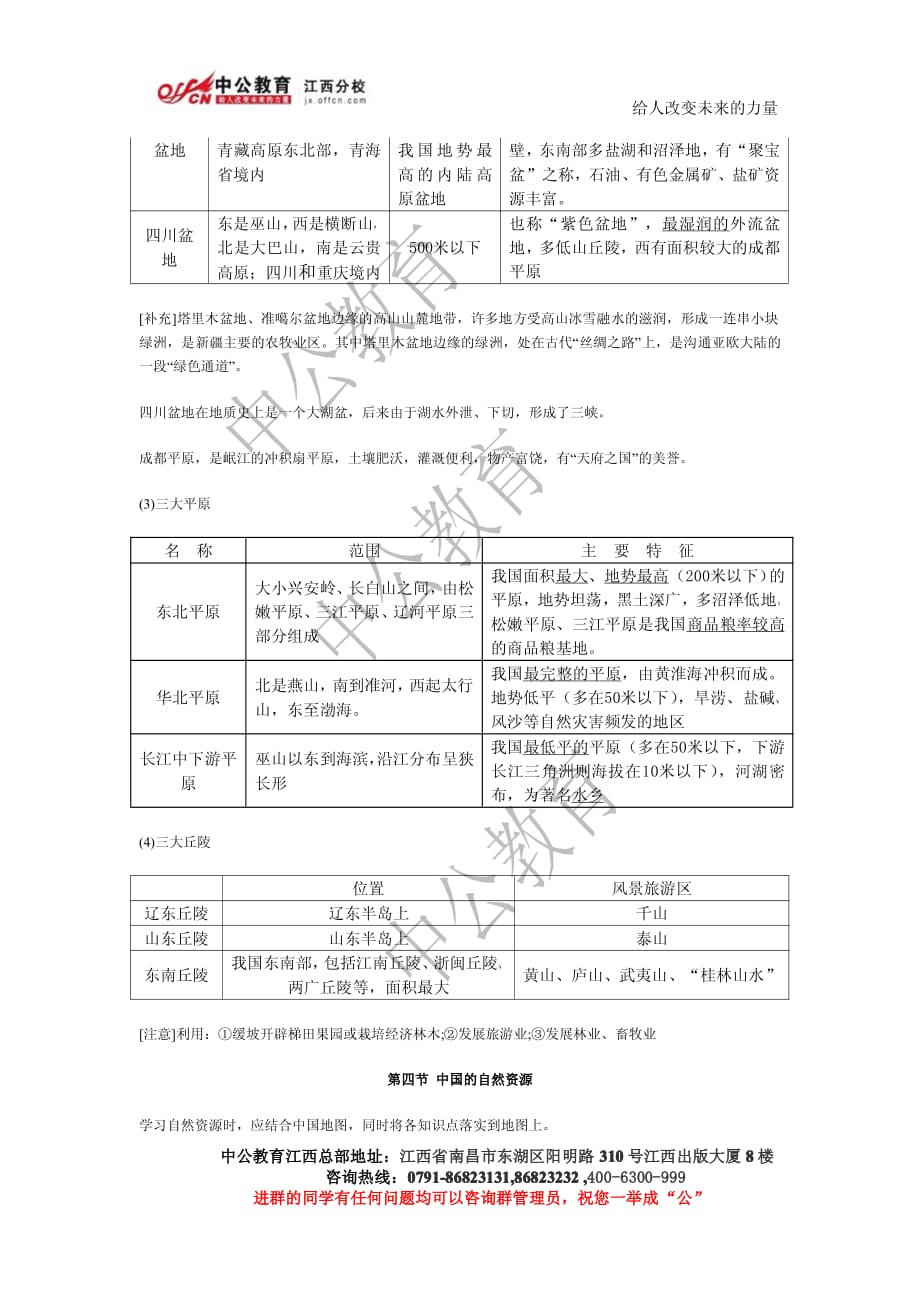 事业单位考试：2013公共基础知识考点：中国自然地理0322_第2页