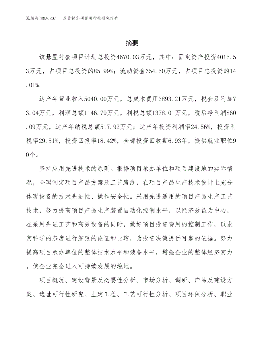 悬置衬套项目可行性研究报告标准模板.docx_第2页