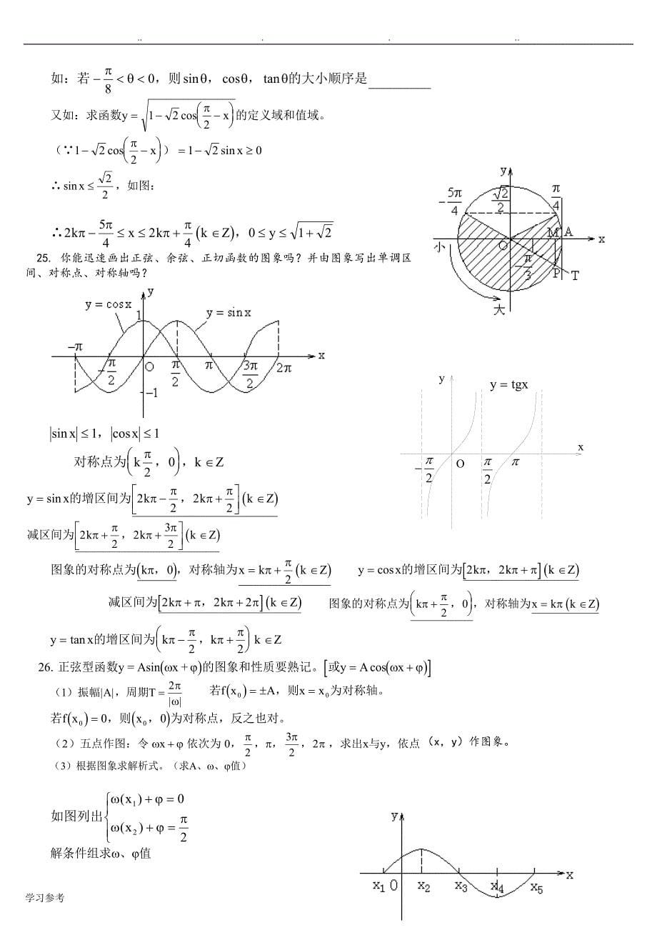 2018高考数学[理科]知识点总结[精辟]_第5页