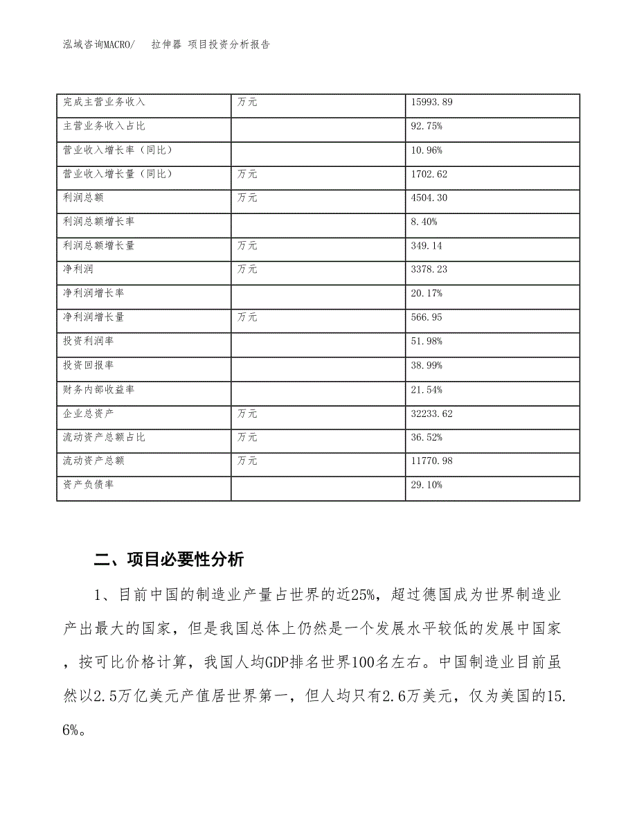 拉伸器 项目投资分析报告（投融资报告）.docx_第3页