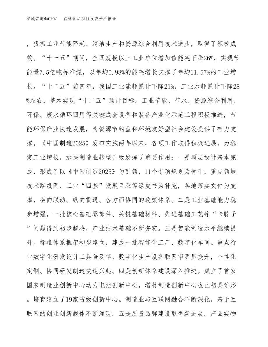 卤味食品项目投资分析报告（投融资报告）.docx_第5页