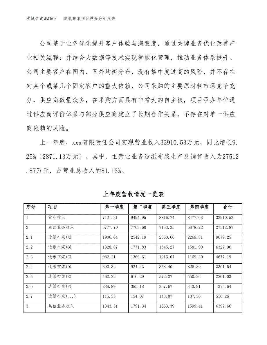 造纸布浆项目投资分析报告（投融资报告）.docx_第2页