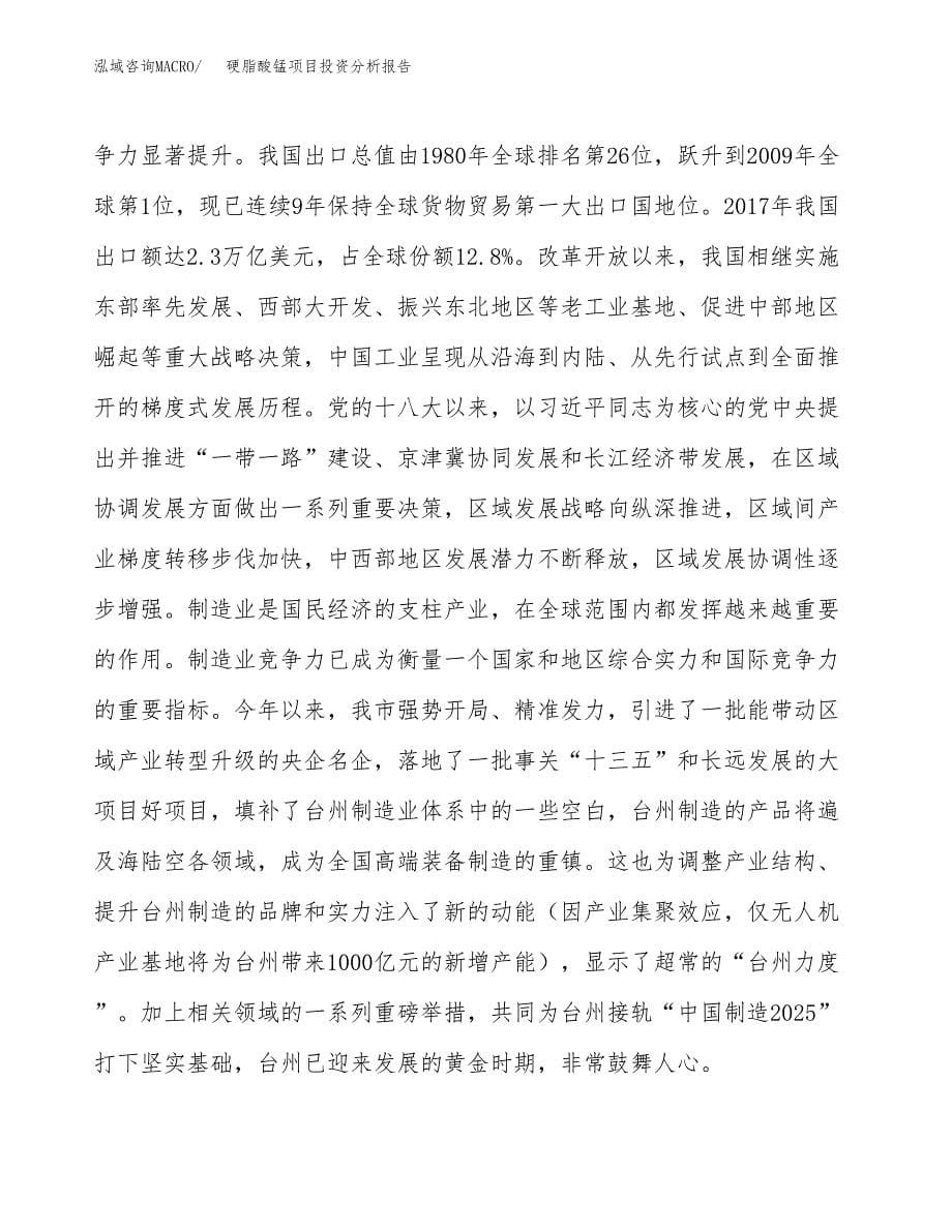 硬脂酸锰项目投资分析报告（投融资报告）.docx_第5页