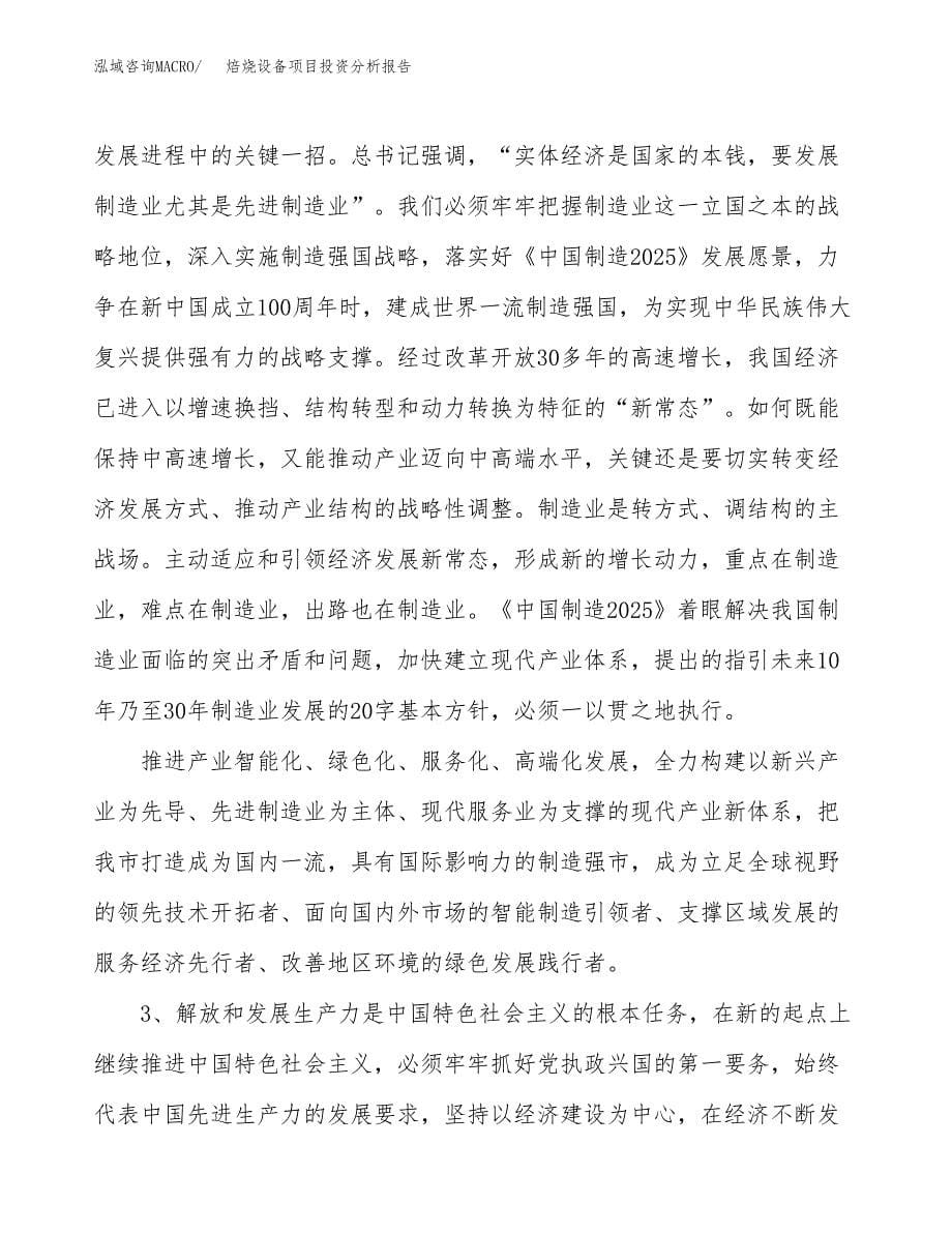 焙烧设备项目投资分析报告（投融资报告）.docx_第5页