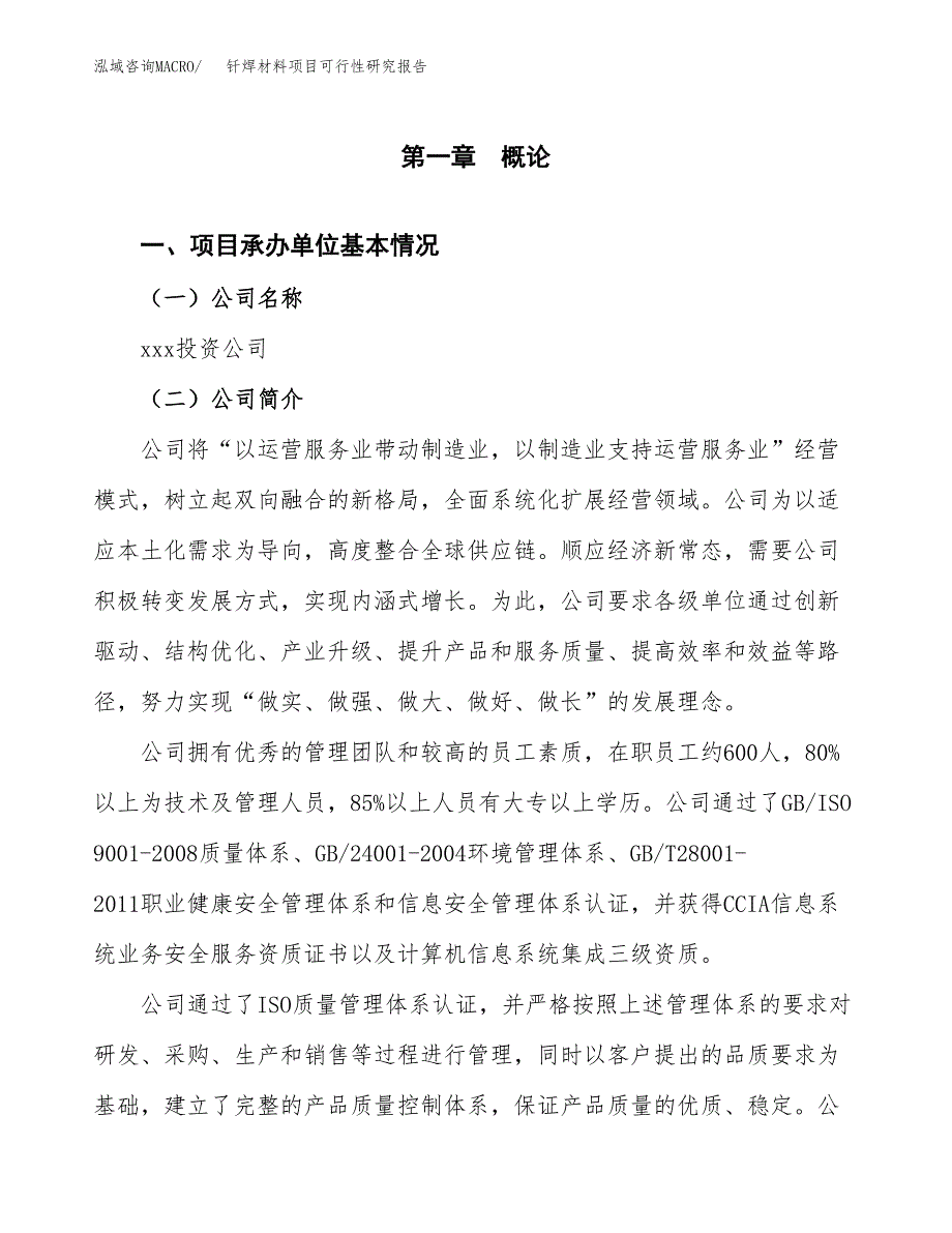 钎焊材料项目可行性研究报告标准模板.docx_第4页