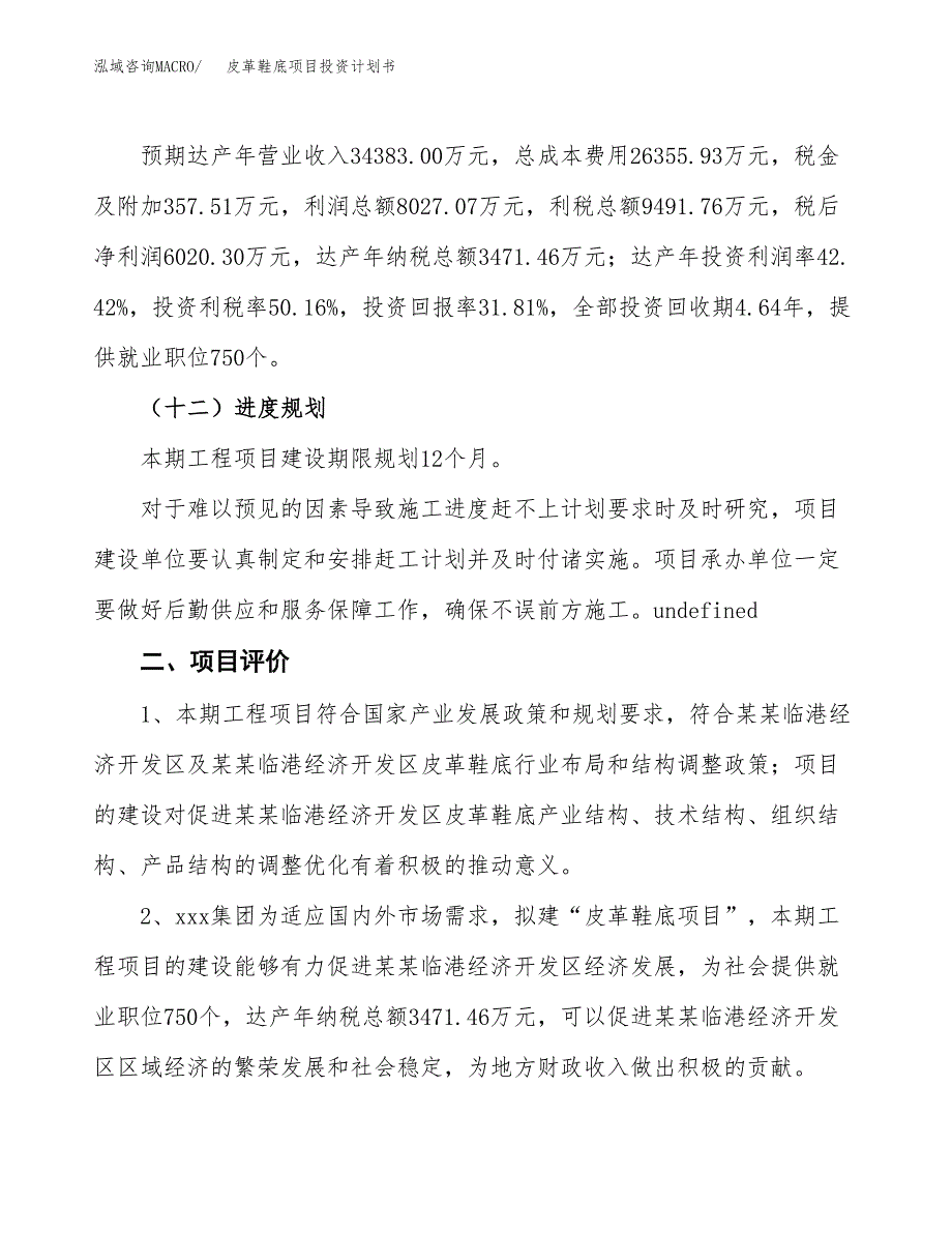 皮革鞋底项目投资计划书(融资报告).docx_第3页