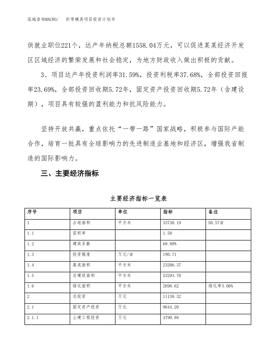 折弯模具项目投资计划书(融资报告).docx_第4页