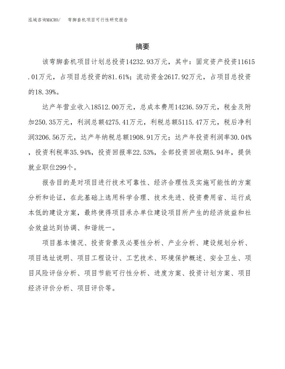 弯脚套机项目可行性研究报告标准模板.docx_第2页