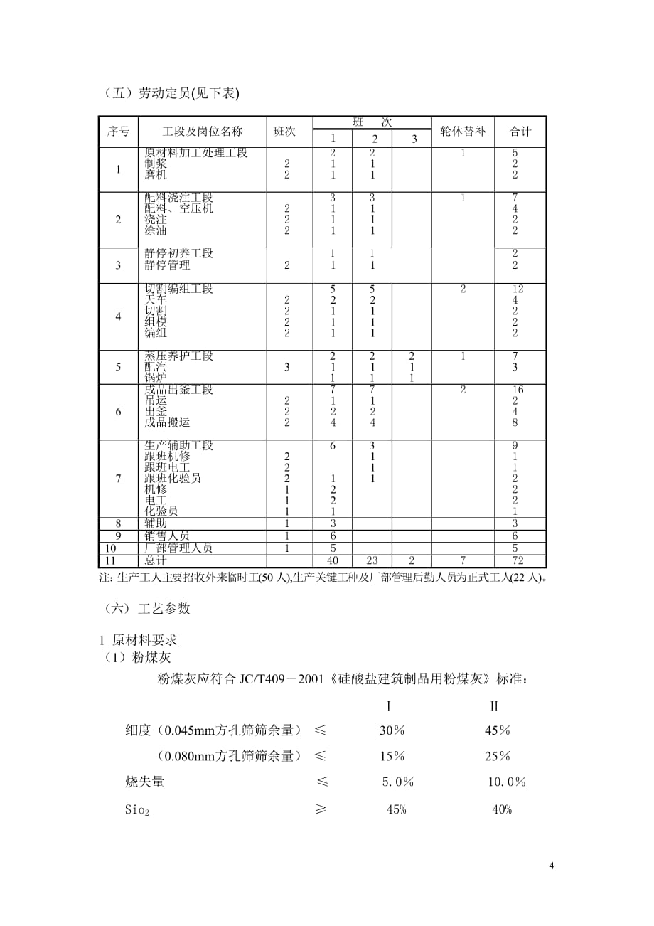 年产万蒸压加气混凝土砌块生产线工艺设计说明_第4页