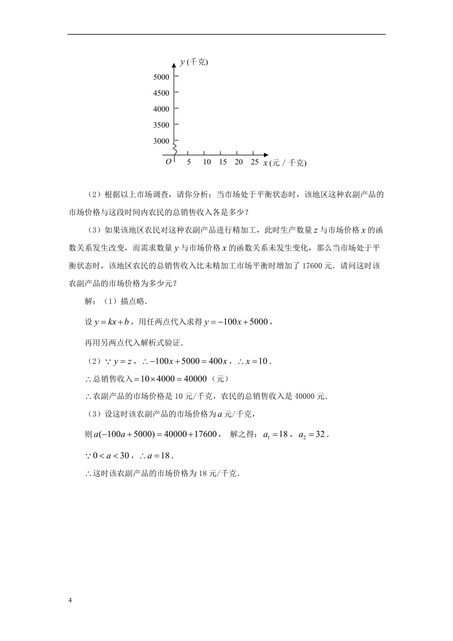 八年级数学上册 4.4《一次函数的应用》拓展素材 （新版）北师大版_第4页