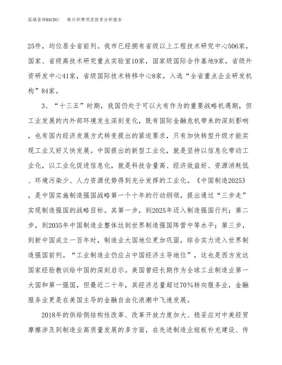 珠片织带项目投资分析报告（投融资报告）.docx_第5页