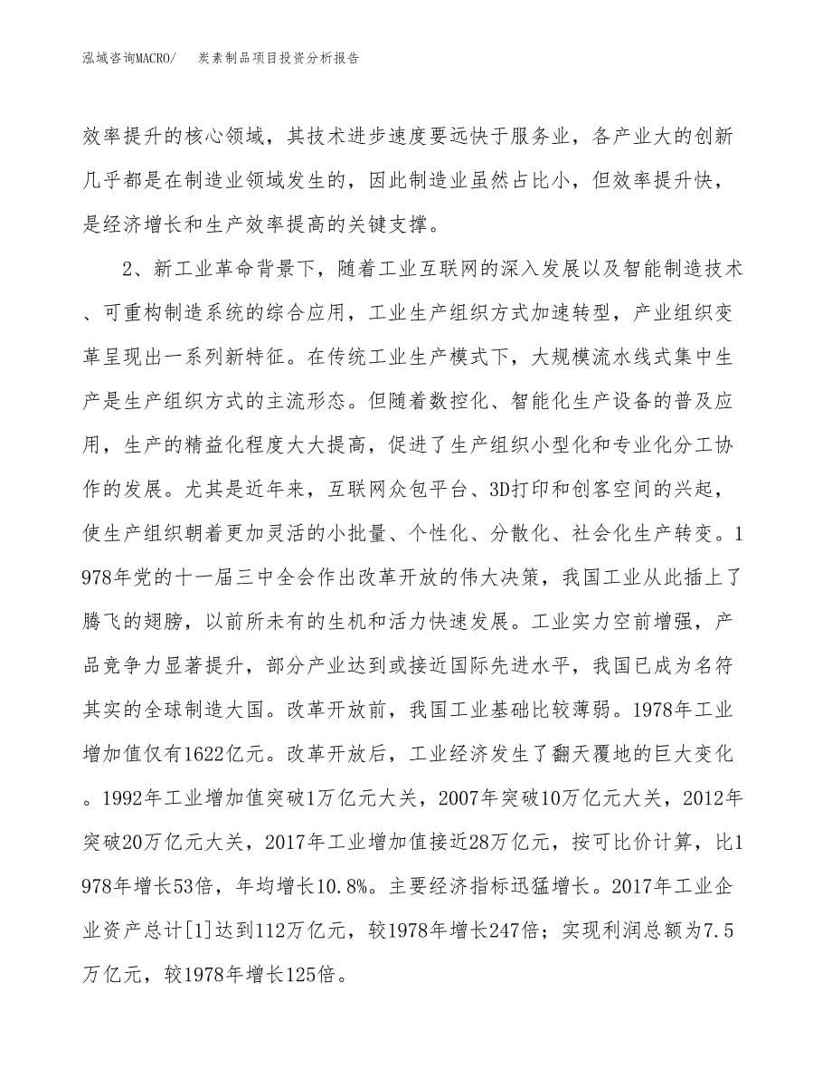 炭素制品项目投资分析报告（投融资报告）.docx_第5页