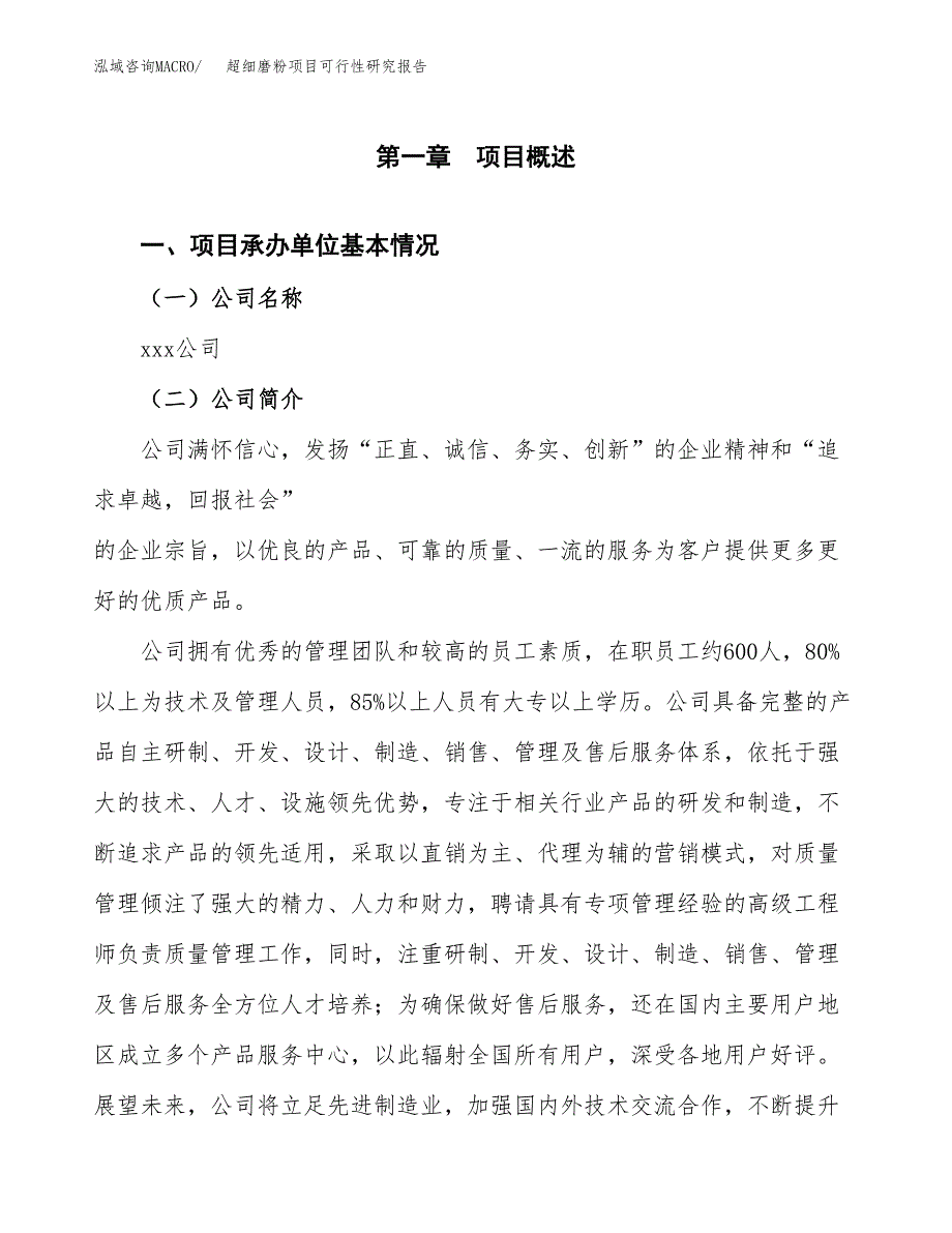 超细磨粉项目可行性研究报告标准模板.docx_第4页