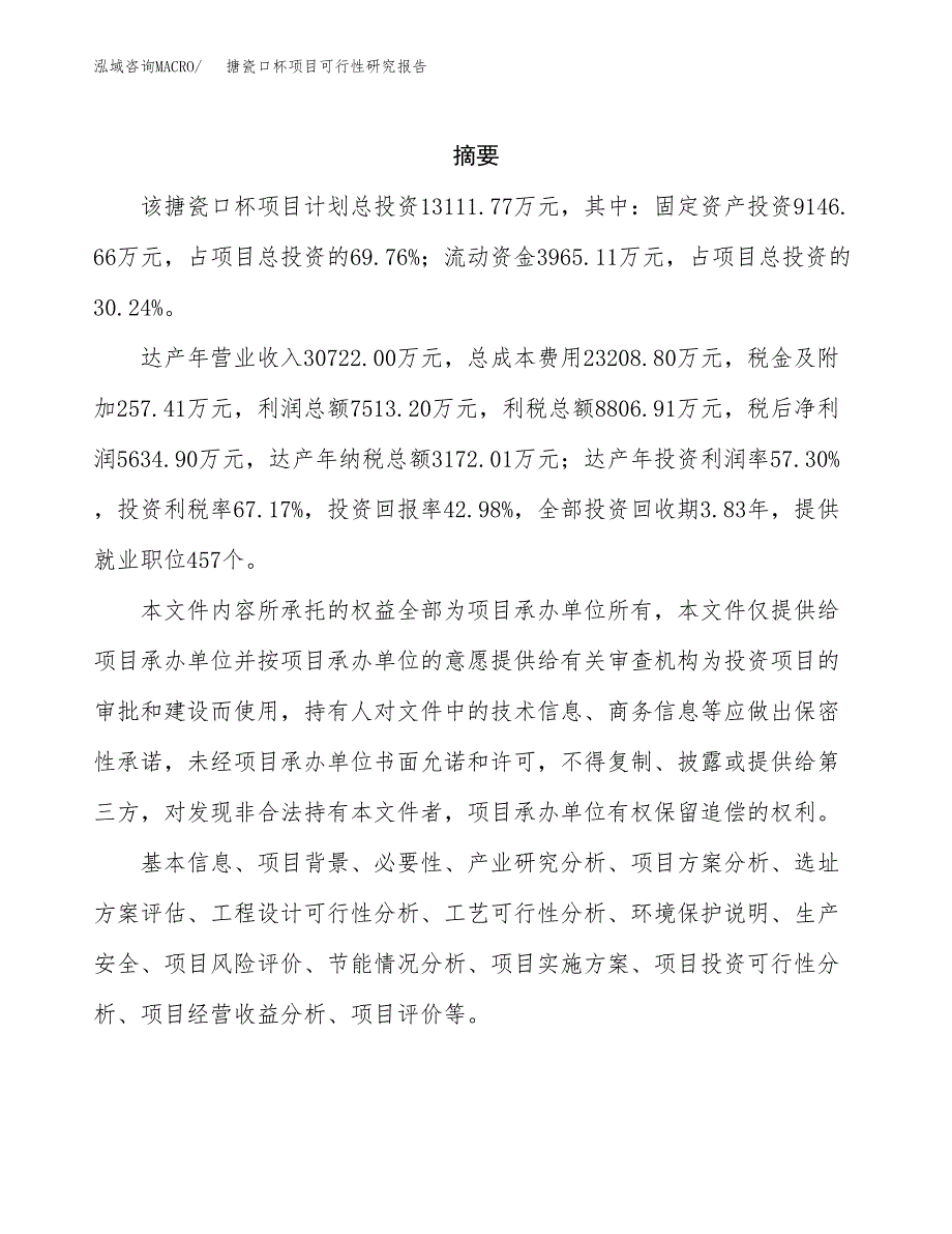 搪瓷口杯项目可行性研究报告标准模板.docx_第2页