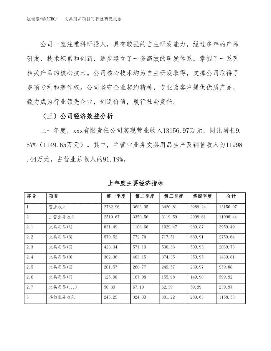 文具用品项目可行性研究报告标准模板.docx_第5页