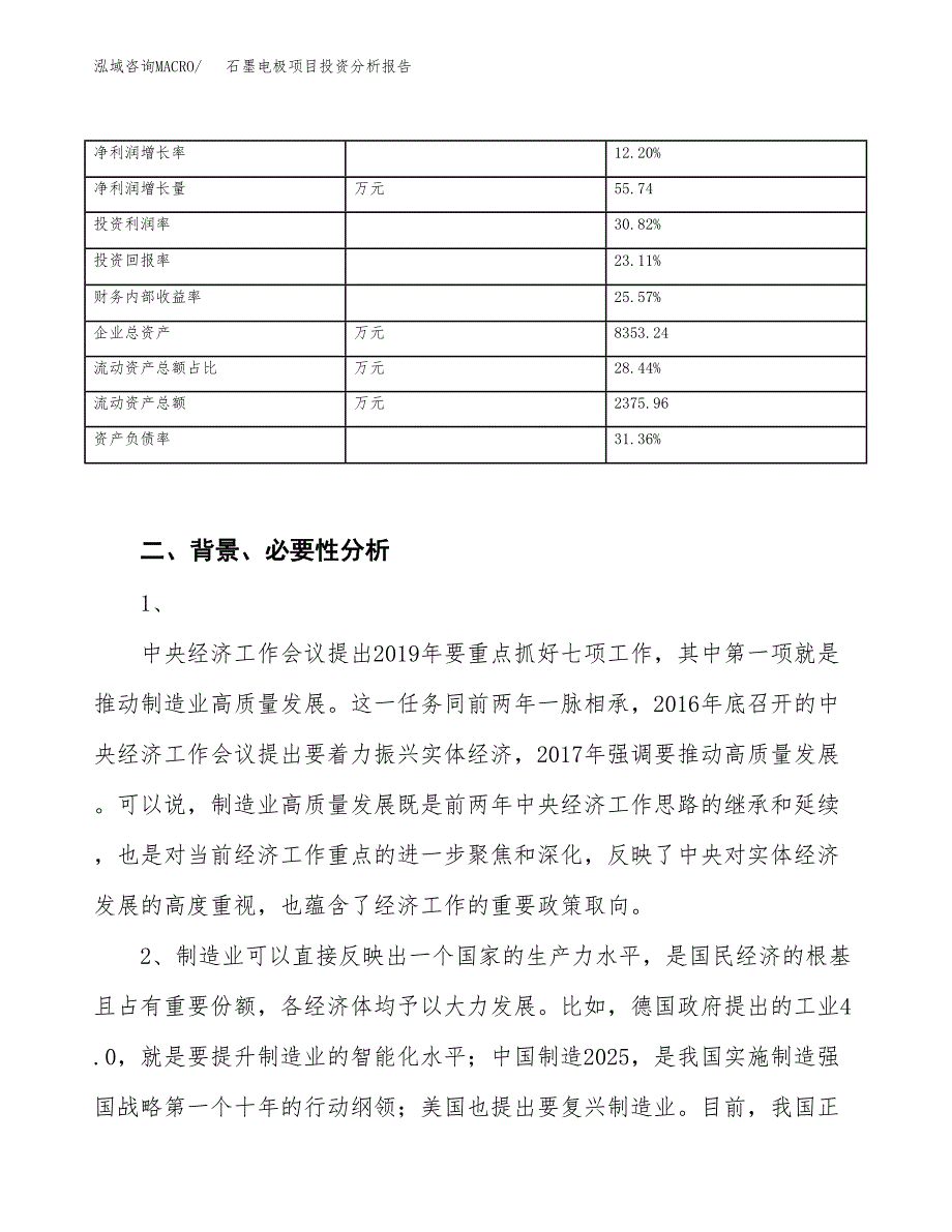 石墨电极项目投资分析报告（投融资报告）.docx_第4页