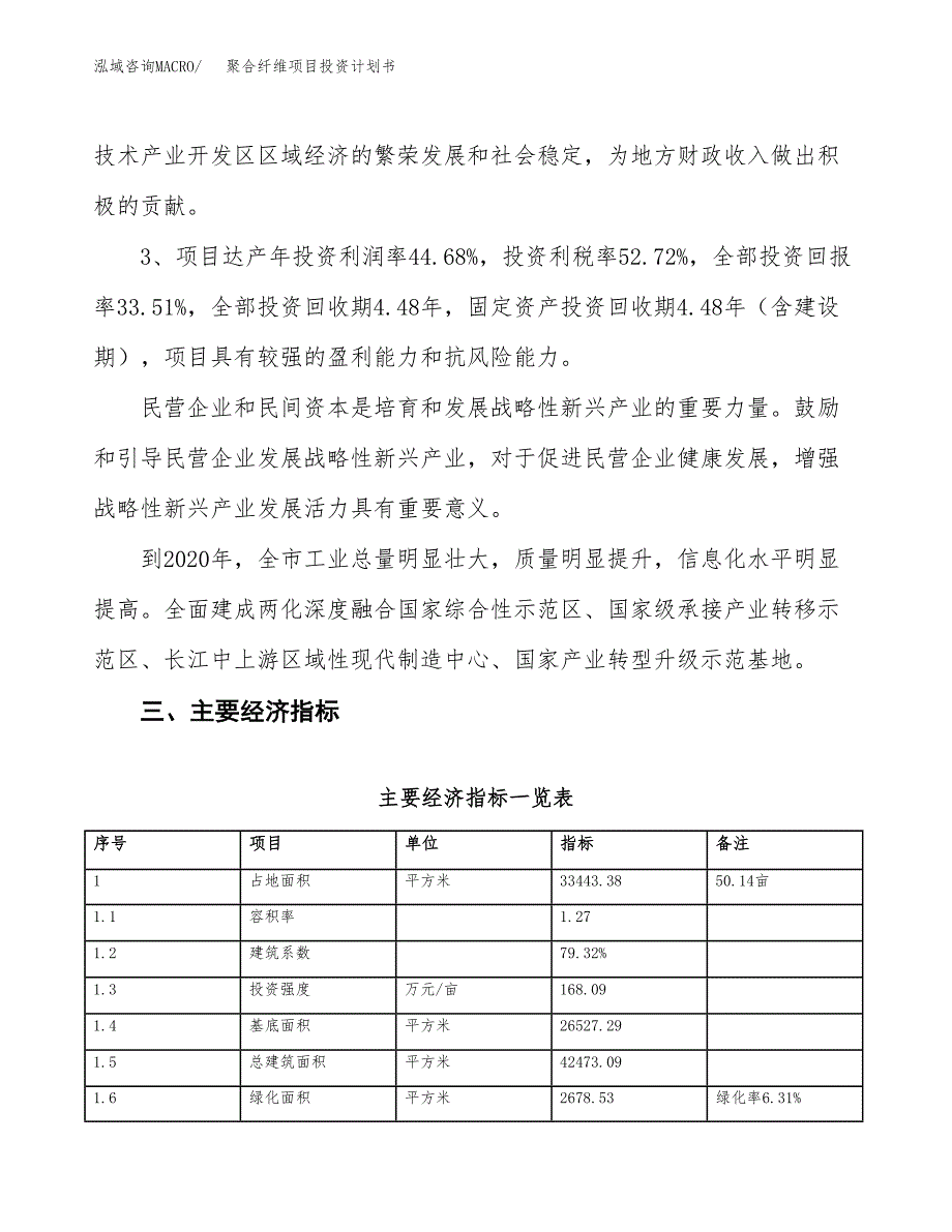 聚合纤维项目投资计划书(融资报告).docx_第4页