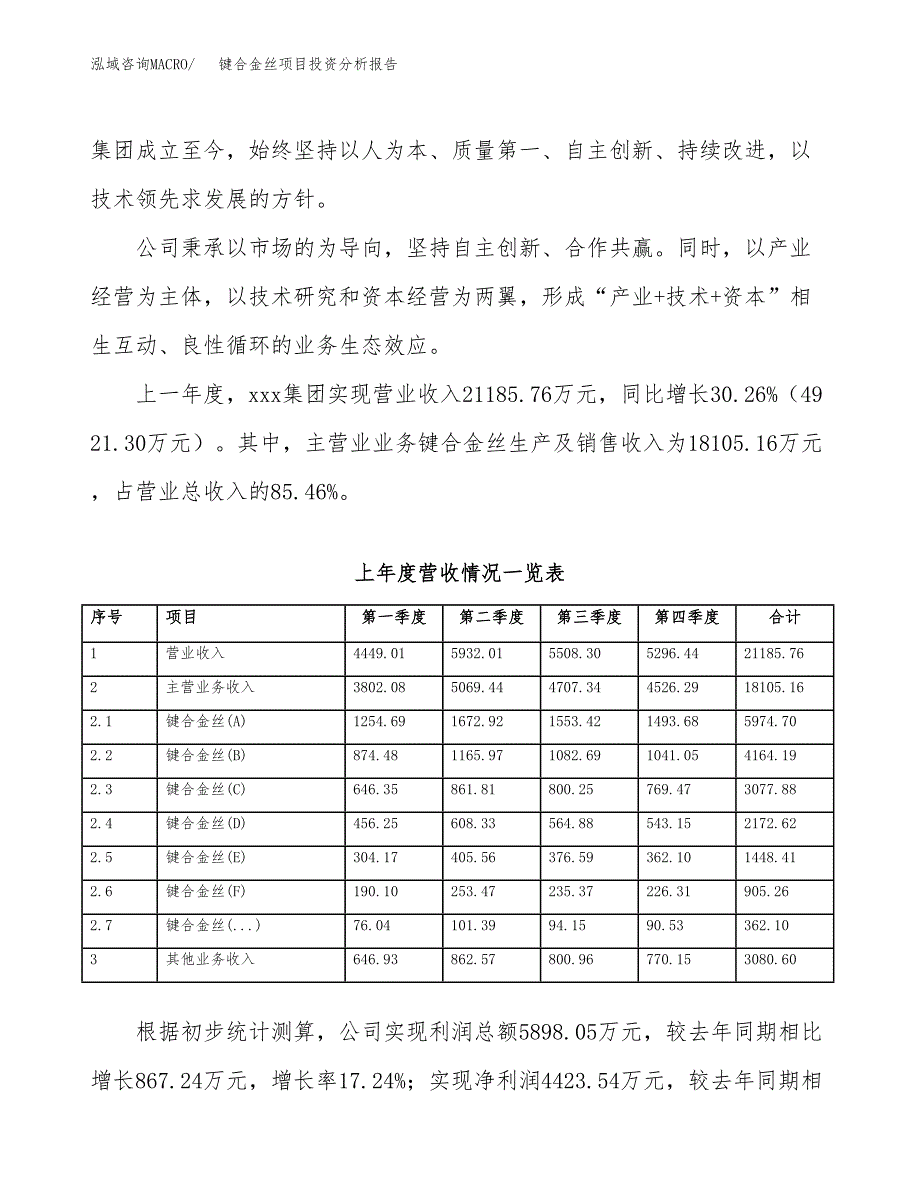 键合金丝项目投资分析报告（投融资报告）.docx_第2页