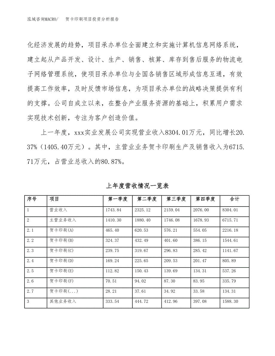 贺卡印刷项目投资分析报告（投融资报告）.docx_第2页