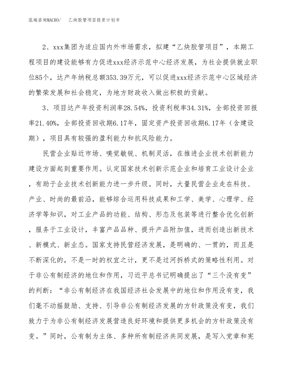 乙炔胶管项目投资计划书(融资报告).docx_第4页