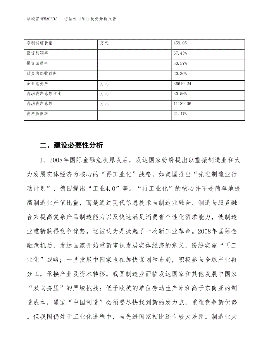 仿丝长巾项目投资分析报告（投融资报告）.docx_第4页