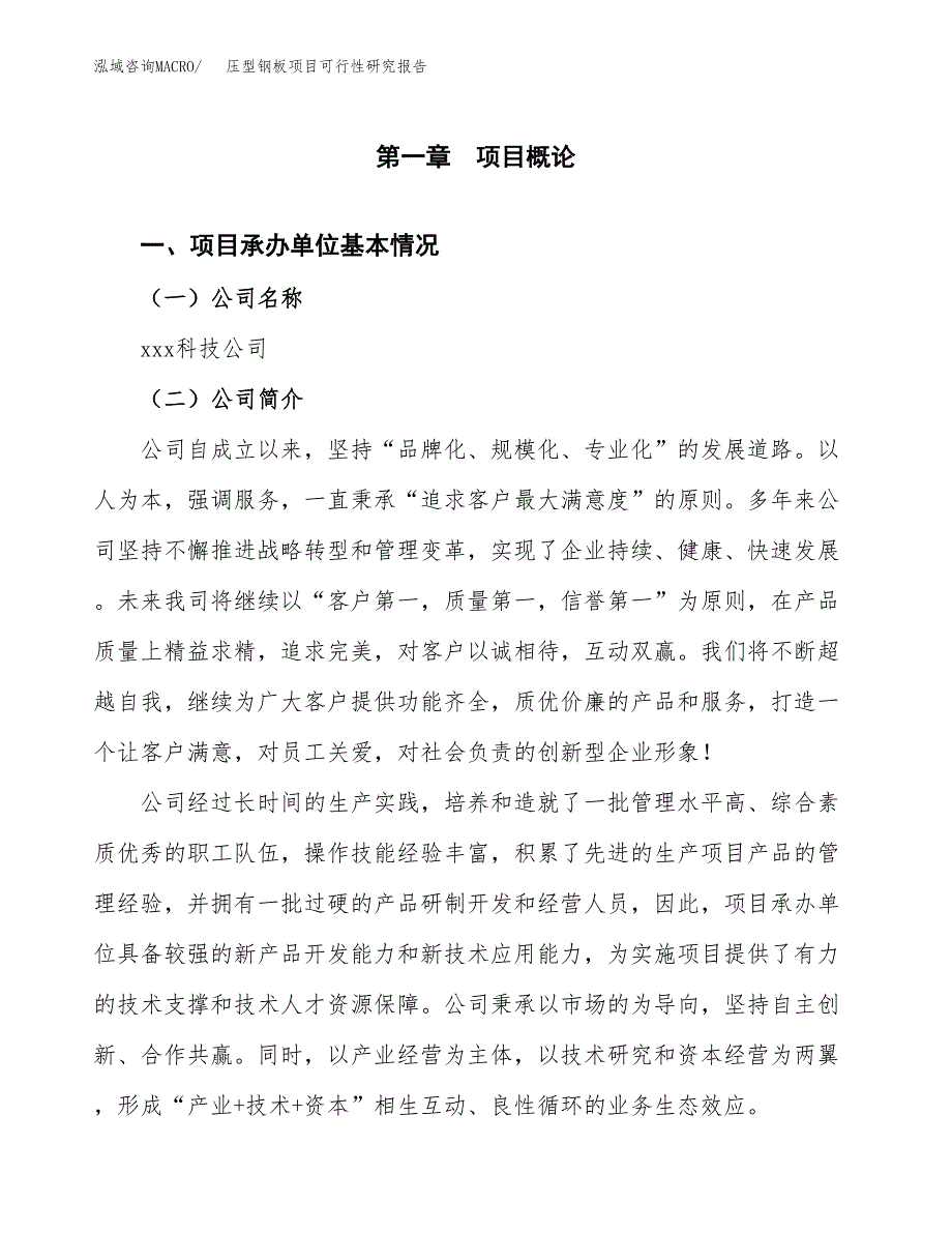 压型钢板项目可行性研究报告标准模板.docx_第4页