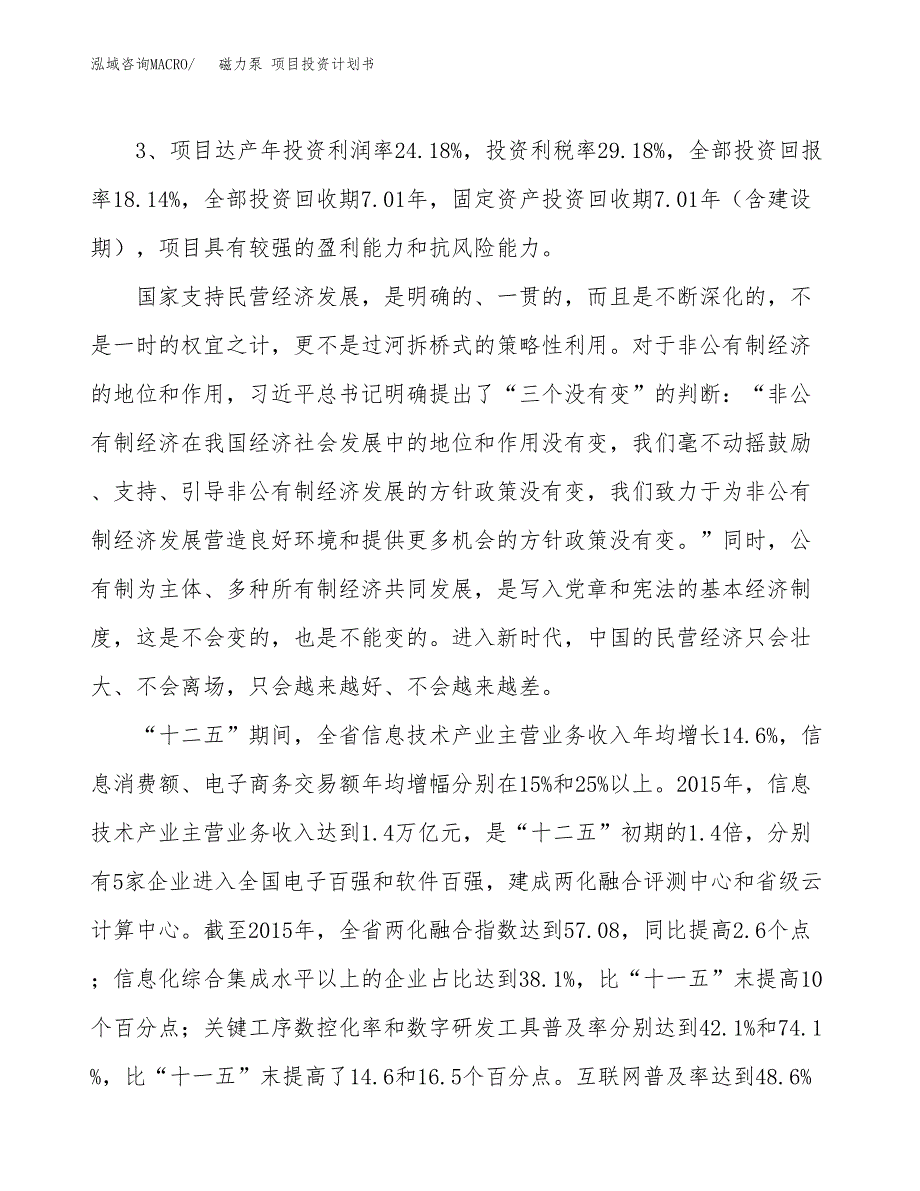 磁力泵 项目投资计划书(融资报告).docx_第4页