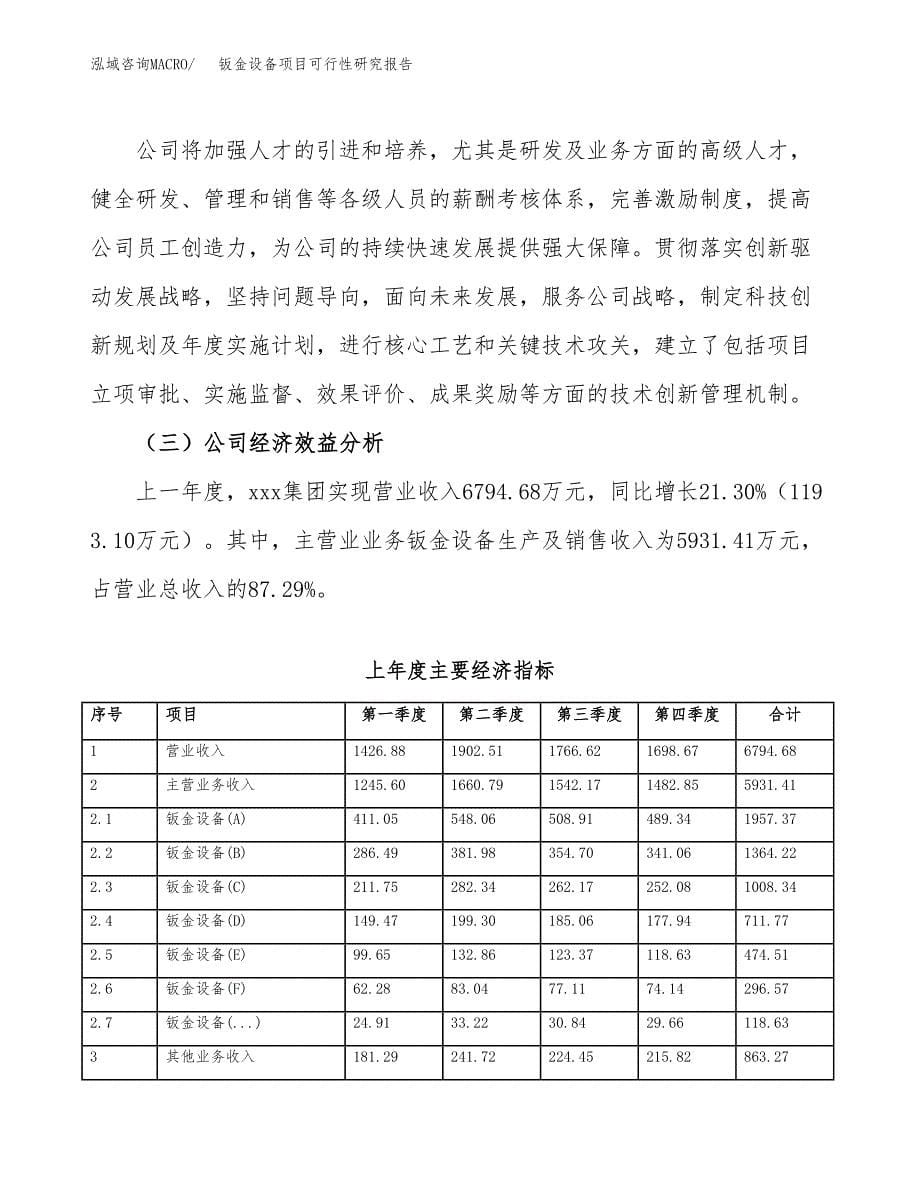 钣金设备项目可行性研究报告标准模板.docx_第5页