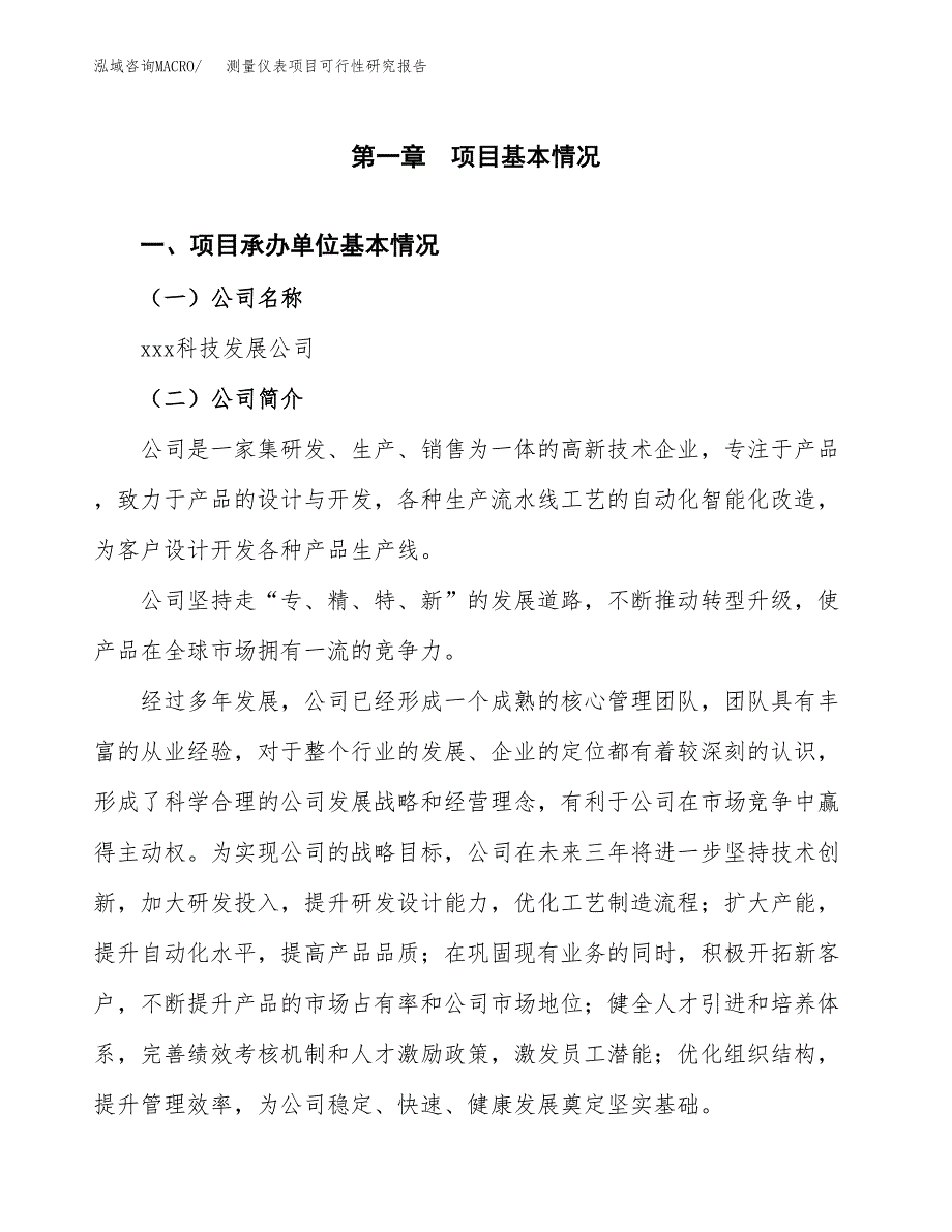 测量仪表项目可行性研究报告标准模板.docx_第4页