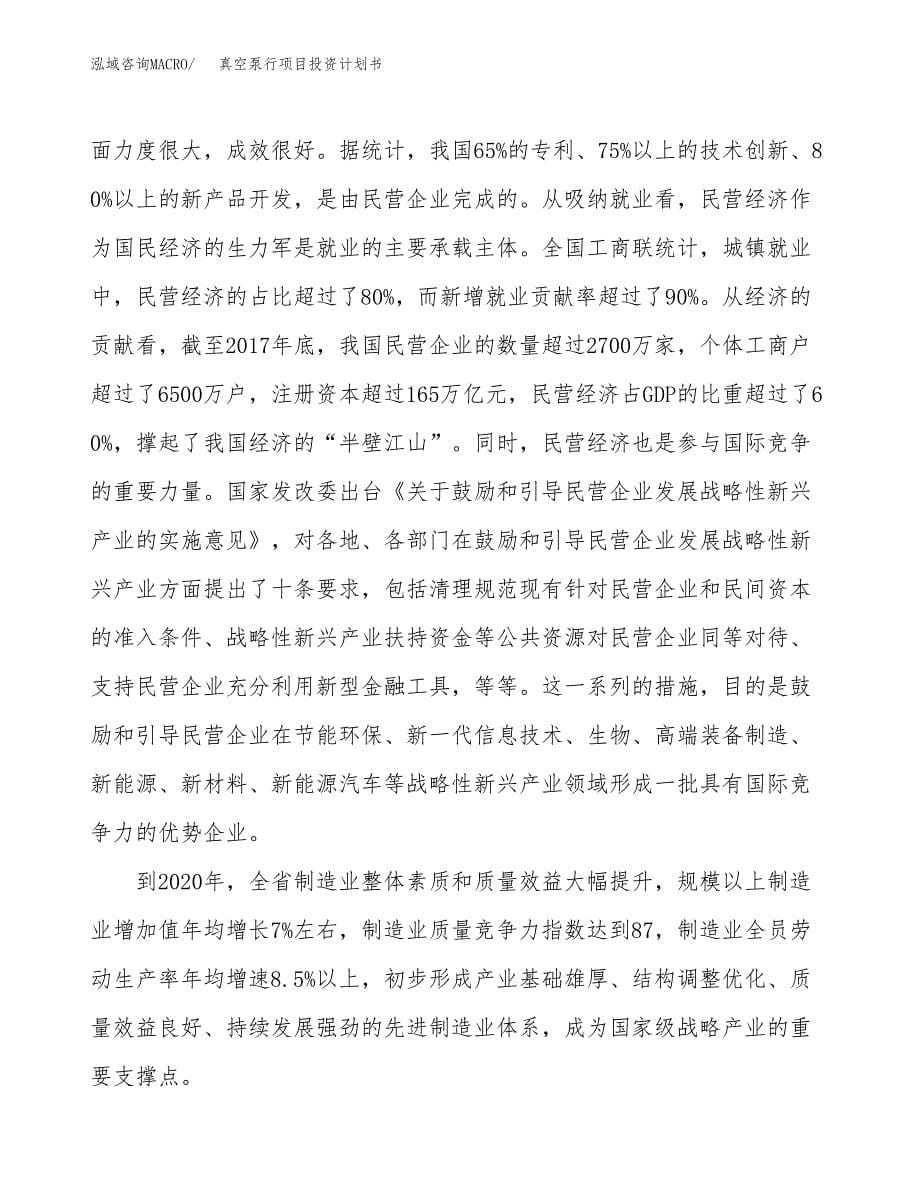 真空泵行项目投资计划书(融资报告).docx_第5页