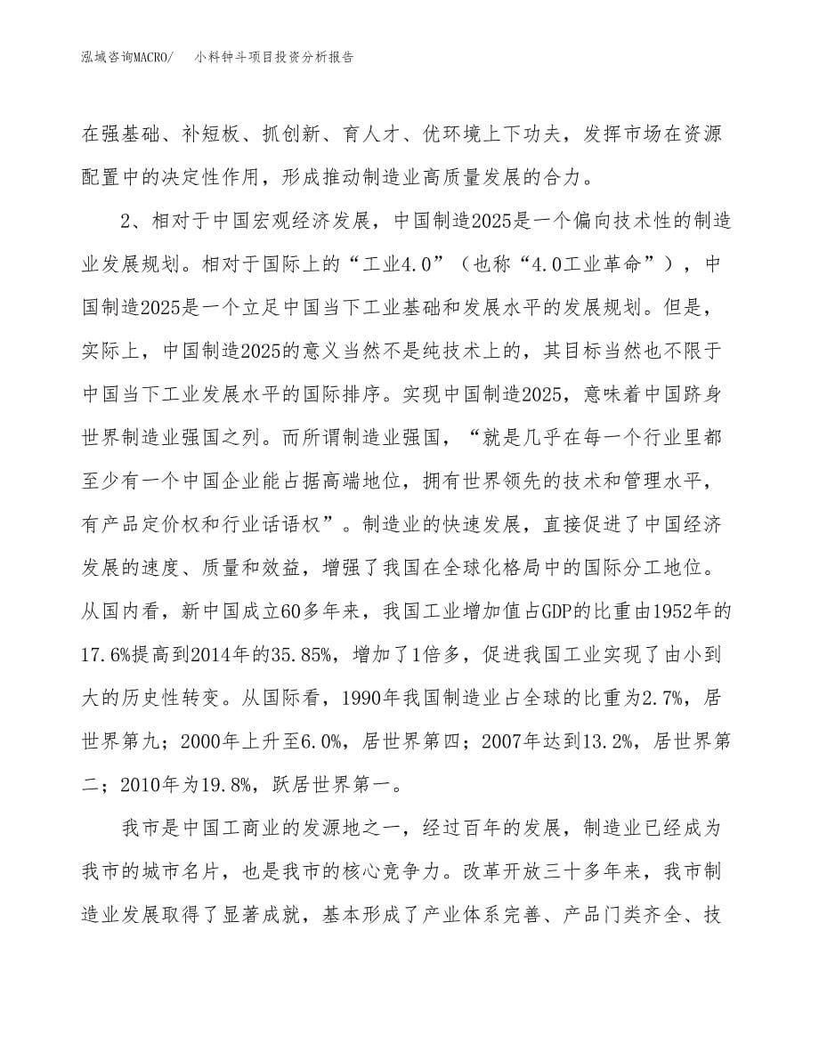 小料钟斗项目投资分析报告（投融资报告）.docx_第5页