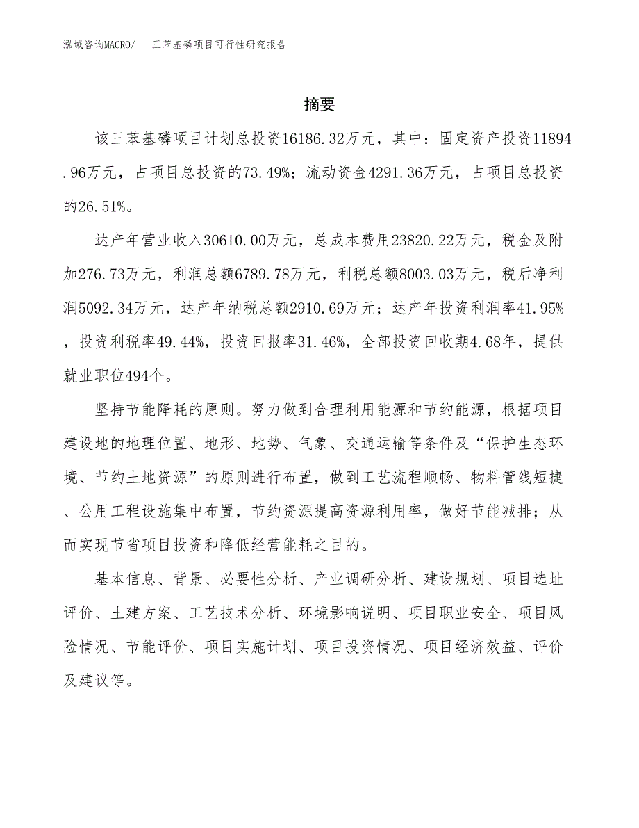 三苯基磷项目可行性研究报告标准模板.docx_第2页