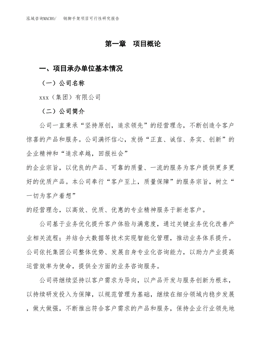 钢脚手架项目可行性研究报告标准模板.docx_第4页