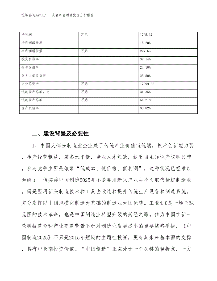 玻璃幕墙项目投资分析报告（投融资报告）.docx_第3页