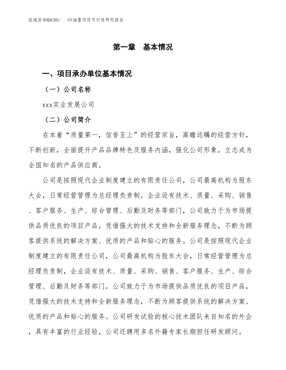 UV油墨项目可行性研究报告标准模板.docx_第4页