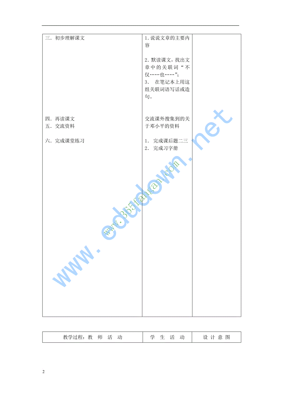 五年级语文上册4.13 在大海中永生教案7 苏教版_第2页