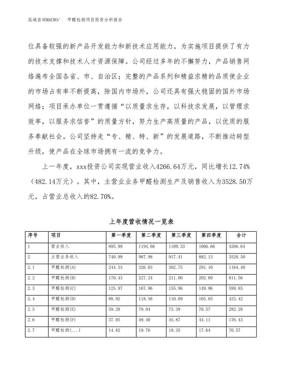 甲醛检测项目投资分析报告（投融资报告）.docx_第2页