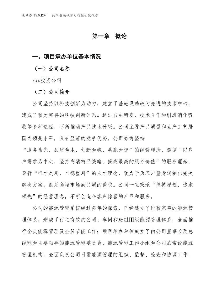 药用包装项目可行性研究报告标准模板.docx_第4页