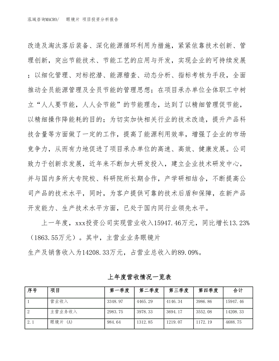 眼镜片 项目投资分析报告（投融资报告）.docx_第2页