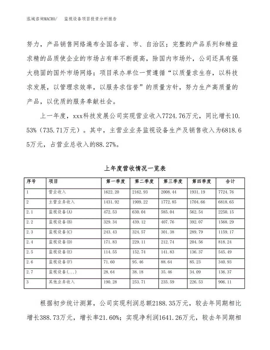 监视设备项目投资分析报告（投融资报告）.docx_第2页