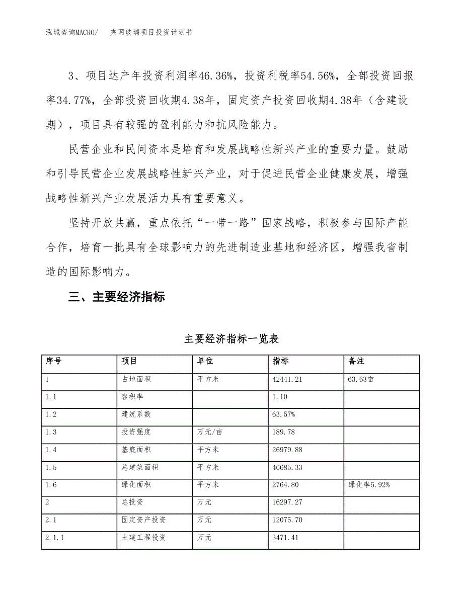 夹网玻璃项目投资计划书(融资报告).docx_第4页